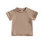 Toddler Kids Baby Girls Boys Summer Casual Tops