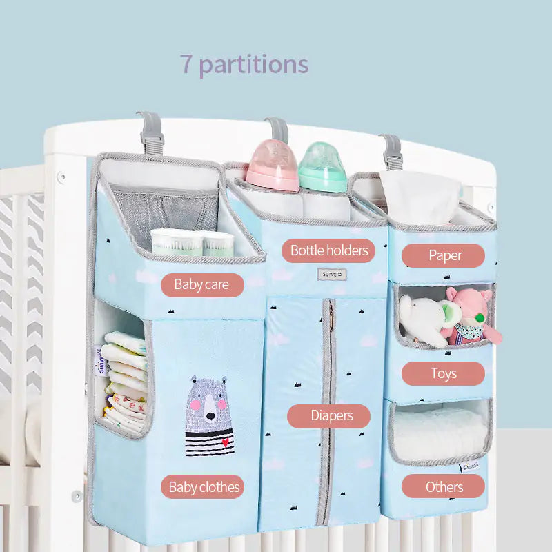 Baby Crib Hanging Storage Organizer