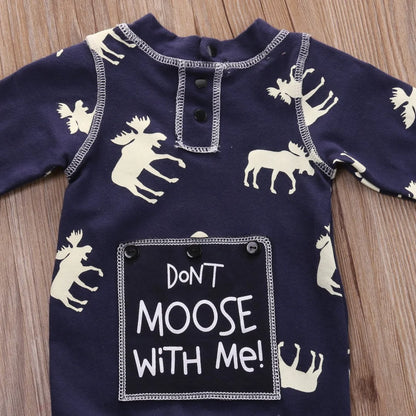 Moose Winter Onesie Cute Casual