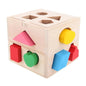 Wooden Shapes Sorting Cube