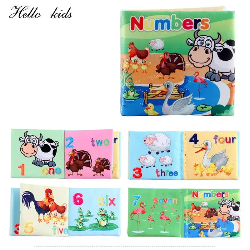 Baby 3D Soft Books Activity Quiet Cloth Book