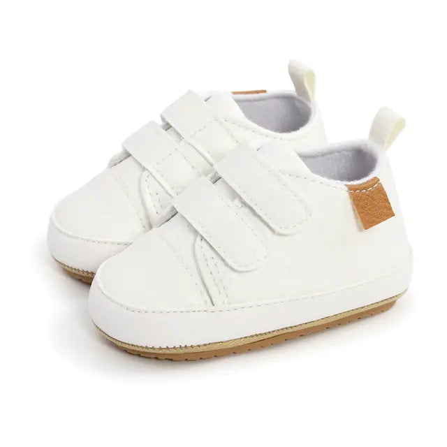 Multicolor Retro Leather Shoes Baby