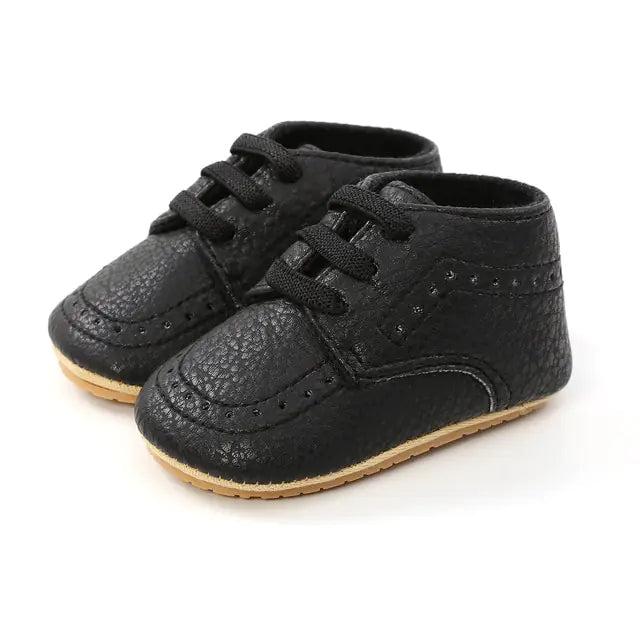 Multicolor Retro Leather Shoes Baby