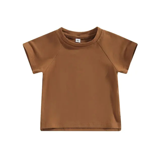 Toddler Kids Baby Girls Boys Summer Casual Tops